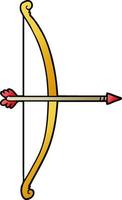 cartoon bow and arrow vector