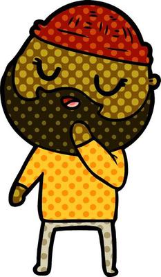 cartoon man with beard