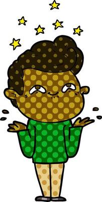 excited man cartoon