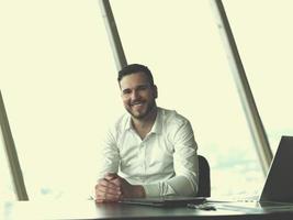 young business man at office photo