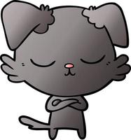 cute cartoon dog vector
