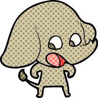 cute cartoon elephant vector