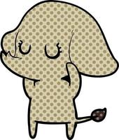 cute cartoon elephant vector