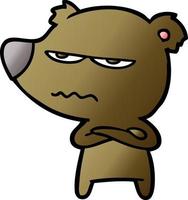 angry bear cartoon vector