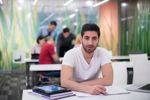 male student in classroom photo