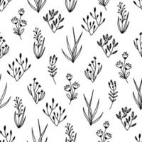 Seamless   pattern with bouquets drawn in a flat style for gift wrapping vector