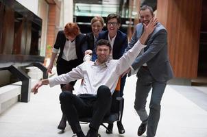 business people group have fun photo