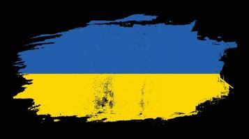 Professional grunge effect Ukraine abstract flag vector