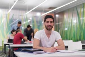 male student in classroom photo