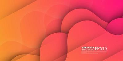 colorful wave background backdrop pink and orange abstract background eps10 vector