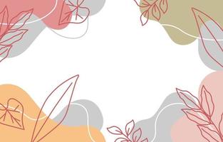 Aesthetic Colorful Pastel Floral Fluid Abstract Background vector