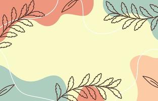 Aesthetic Colorful Pastel Floral Fluid Abstract Background vector