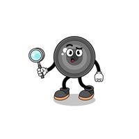 Mascot of camera lens searching vector