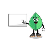 leaf illustration doing a presentation vector