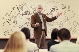 portrait of handsome teacher photo