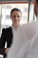 young businesswoman portrait at office photo