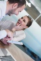Business People Working With Tablet in startup office photo