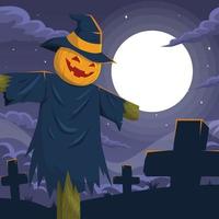 Jack O Lantern Puppet Background vector