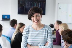 retrato de mujer de negocios exitosa foto