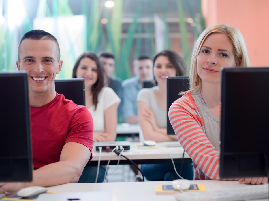 Computer Students Stock Photos, Images and Backgrounds for Free Download