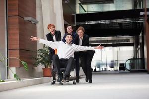 business people group have fun photo