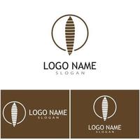 Cocoon illustration logo vector design