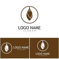 Cocoon illustration logo vector design