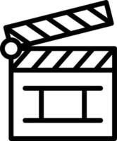 Clapper Board Icon Style vector
