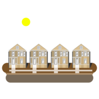 woon- buurten met lucht maan png