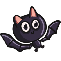 pequeño murciélago en fiesta de halloween png