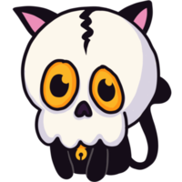 Little cat in halloween party PNG