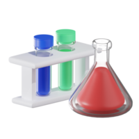 Chemical Flask Medical 3D Illustration png