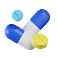 Capsule Pill Medical 3D Illustration png