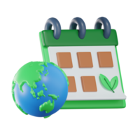 Earth Day  3D Illustration png