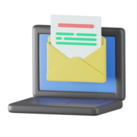 mailing comunicazione 3d illustrazione png