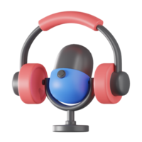 Podcast Communication 3D Illustration png