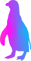 Penguin Standing Illustration art multicolor gradient png