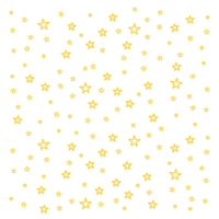 översikt gul stjärnor i en fyrkant ram. perfekt för illustration och dekoration. png