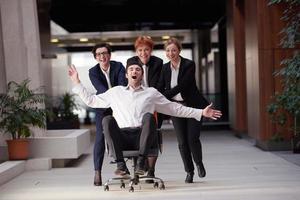 business people group have fun photo