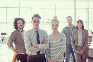 Portrait of a business team At A Meeting photo