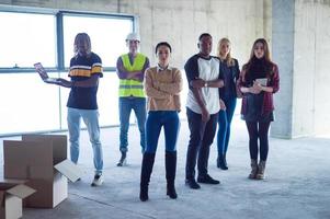 portrait of multiethnic business people photo