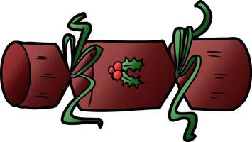 xmas cracker cartoon vector