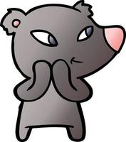 cute cartoon bear vector