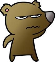 angry bear cartoon vector