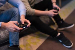 startup Office Workers Playing computer games photo