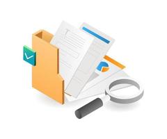 Search select business data in folder vector
