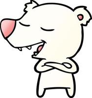 cartoon polar bear vector