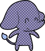 elefante de dibujos animados lindo vector