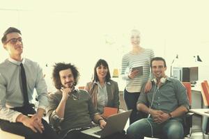 Portrait of a business team At A Meeting photo