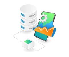 Server analysis data graph vector